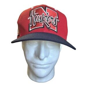 Rare Vintage Nebraska University Cornhuskers Fitted Hat Zephyr Graf-X